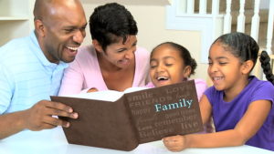 Loving Words And Gestures Create A Happy Family